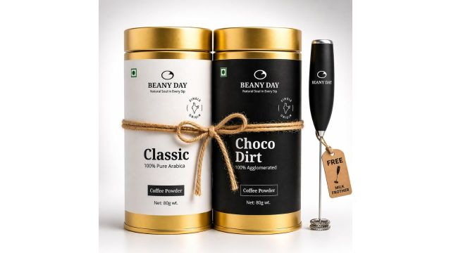 Beany Day Instant Coffee Duo with Frother