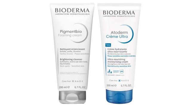 Bioderma Moisturize & Brighten Combo with Atoderm Creme Ultra + Pigmentbio Foaming Cream Combo
