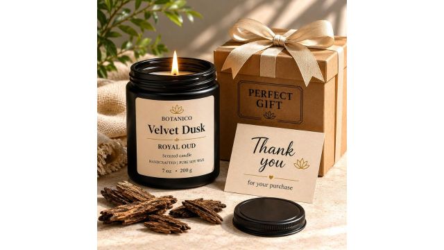Botanico Velvet Dusk Oud Scented Soy Wax Candle