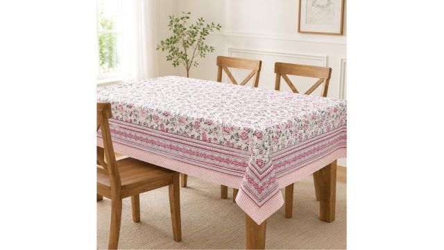Elanorhomes Pure Cotton Dining Table Cover