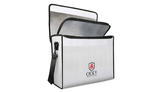 Fireproof Document Bag Lockable Safe Box