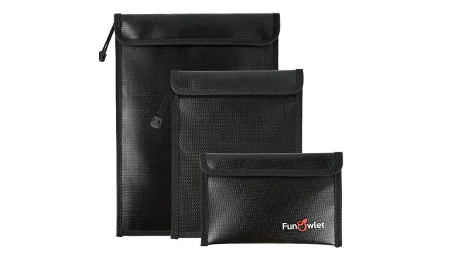 Fireproof Waterproof Money Document Bag Set of 3