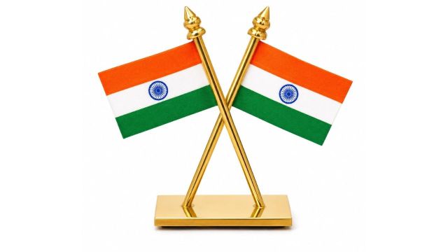 Indian National Flag Cross Stand
