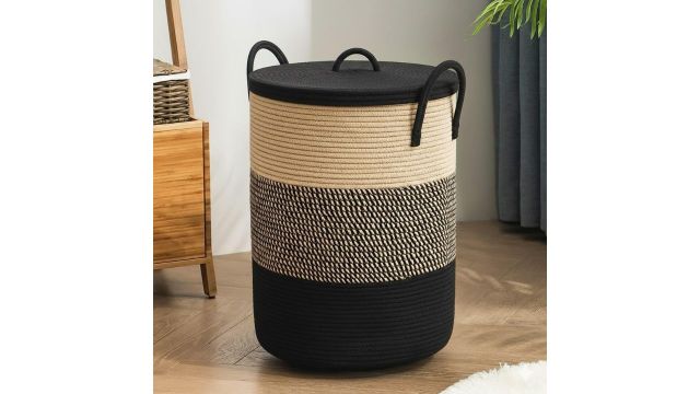 Lid Laundry Basket for Clothes and Toys