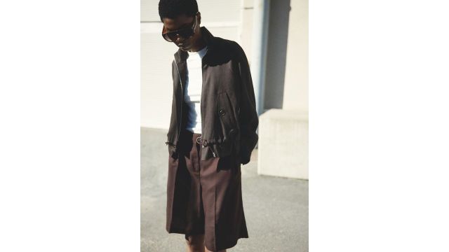 Linen-blend Bermuda Shorts