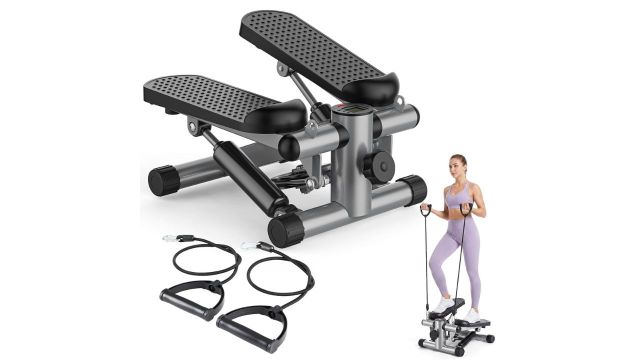 OLIXIS Mini Stepper with Resistance Bands