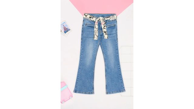 PANTALOONS JUNIOR Medium Blue Bootcut Jeans
