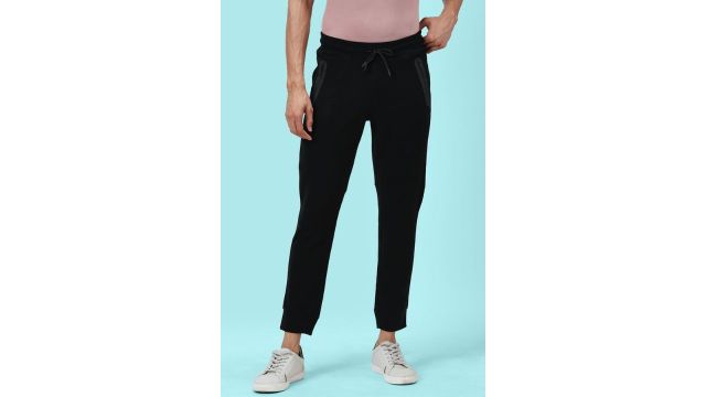 PEOPLE Black Jogger Casual Trousers