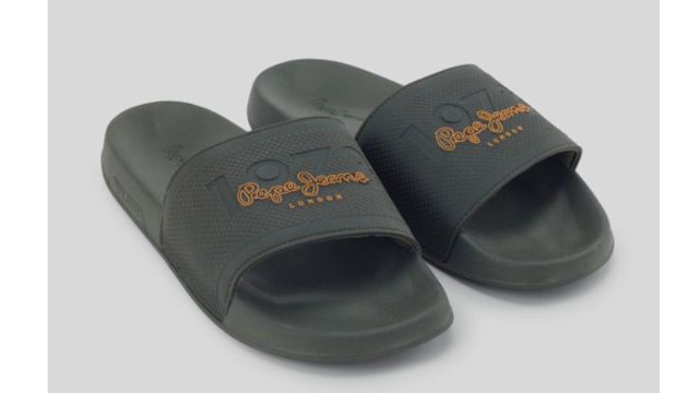 Pepe Jeans Men Printed Sliders
