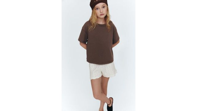 Pointelle-knit Shorts