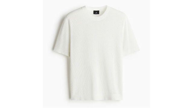 Regular Fit Hole-knit T-shirt