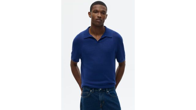Regular Fit V-neck Polo Shirt