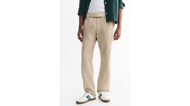 Relaxed Fit Cotton Twill Chinos