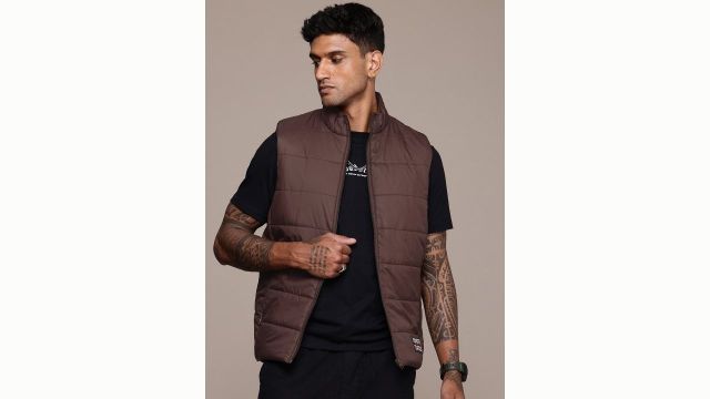 Roadster The Life Co. Mock Collar Padded Jacket