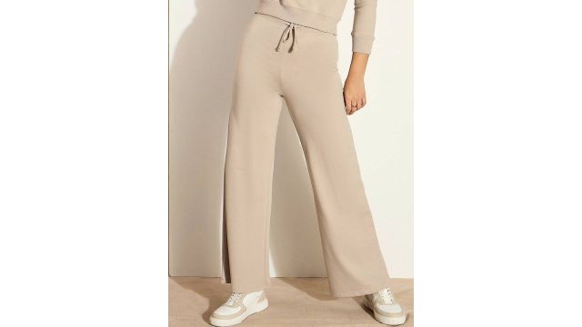 SASSAFRAS Women Mid-Rise Cotton Solid Track Pants