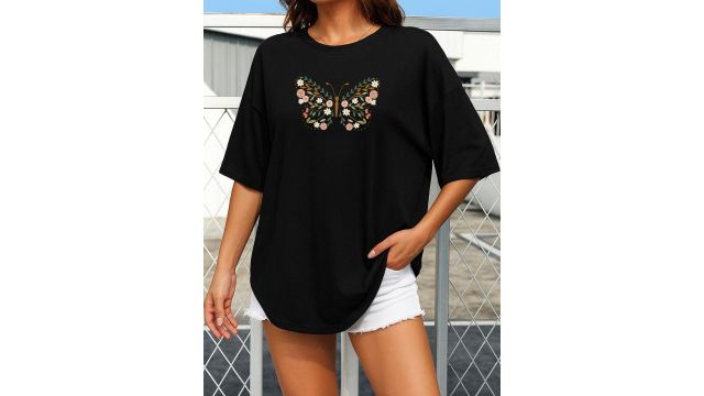 SZN Women Black T-shirt