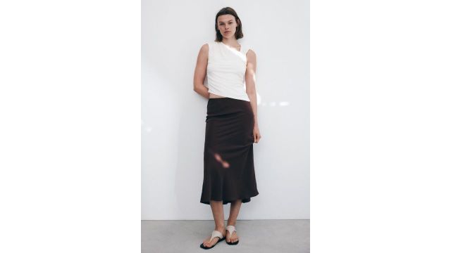 Satin Slip Skirt