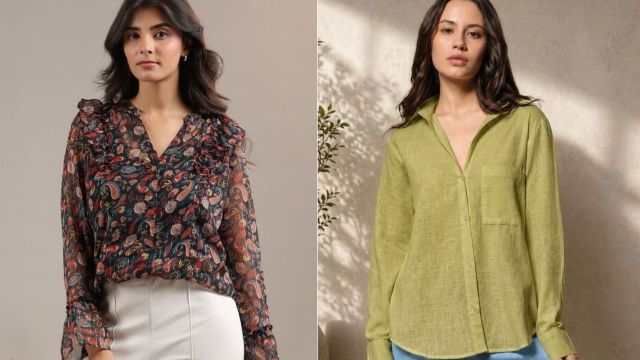 Semi-sheer shirts are no longer limited to formal wardrobes