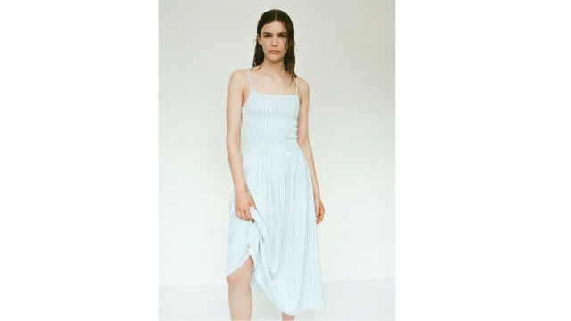 Smocked Strappy Dress