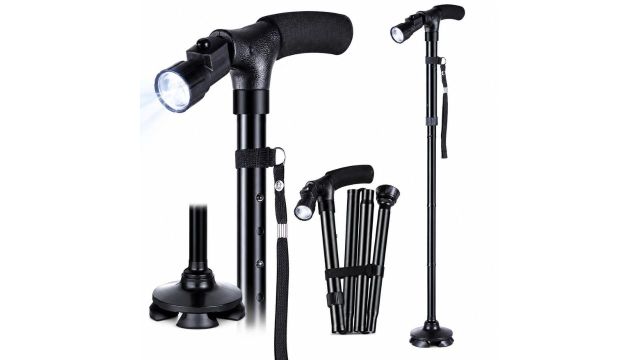 TRIBEAZI Adjustable Foldable Walking Cane