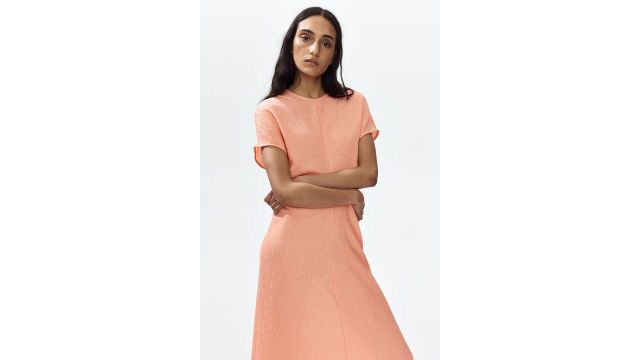 Textured Jersey Dress