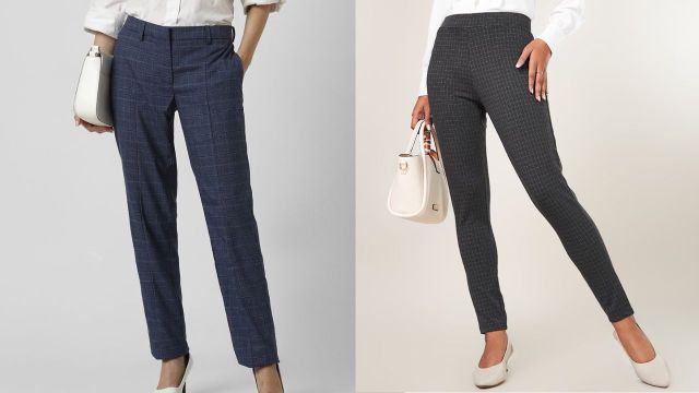 Top checked trousers to pick