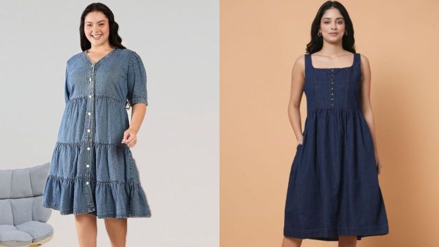 Top denim midi dresses to consider