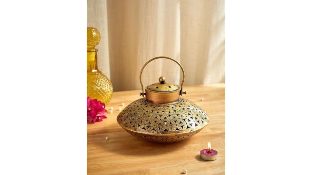Amazon Brand Solimo Iron Degchi Tealight Holder