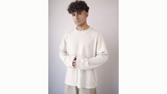 BDSQUARE Men Drop-Shoulder Sleeves Boxy T-shirt