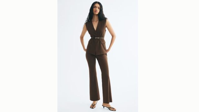 Belted Jersey Waistcoat