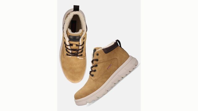 Bugatti Men Round Toe Lace-Ups Casual Boots