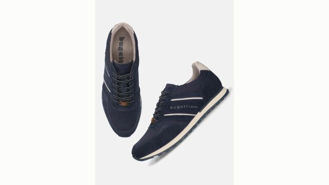 Bugatti Men Textured Leather Sneakers