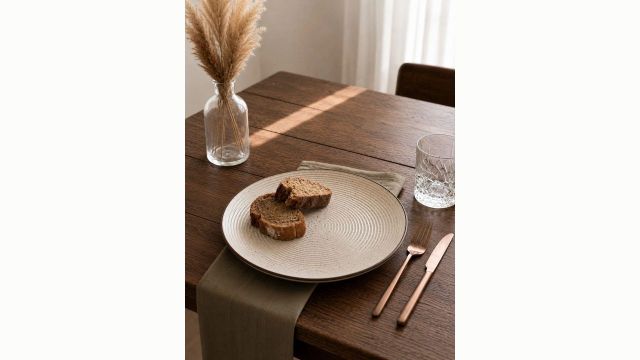 Claymistry Beige Textured Ceramic Dinner Plate