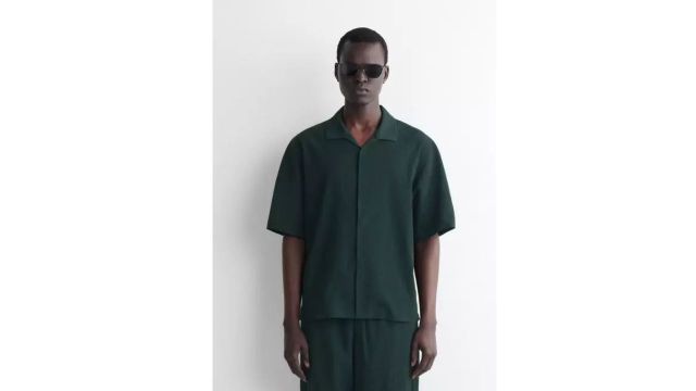 Cos CRINKLED-COTTON SHIRT
