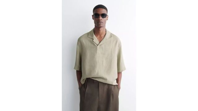 Cos LINEN POPOVER SHIRT