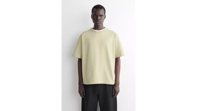 Cos RELAXED GARMENT-WASHED COTTON T-SHIRT