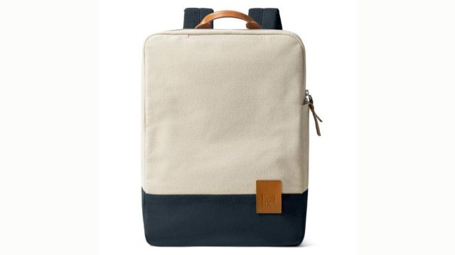 DailyObjects Ivory - Navy 9 to 9 Backpack
