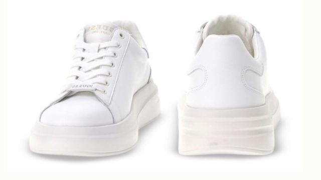 GUESS Men Lace-Ups Leather Sneakers