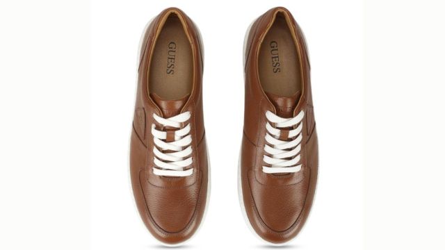 GUESS Men Leather Sneakers
