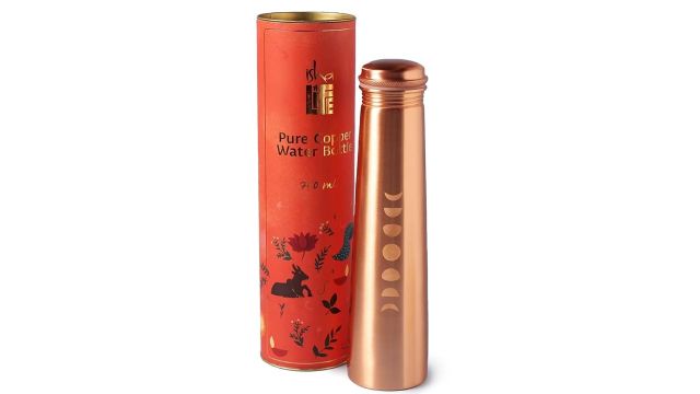 Isha Life Sleek Copper Water Bottle