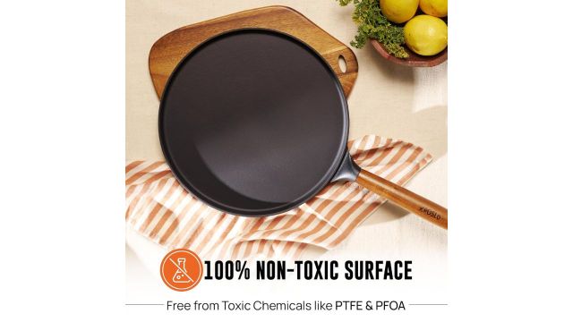 KROSLO Lightweight Cast Iron Dosa Tawa