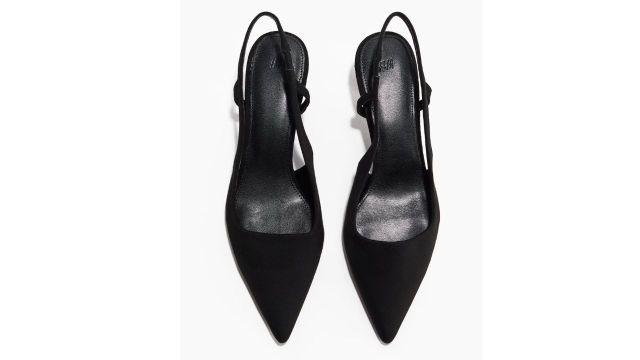 Kitten-Heeled Slingbacks