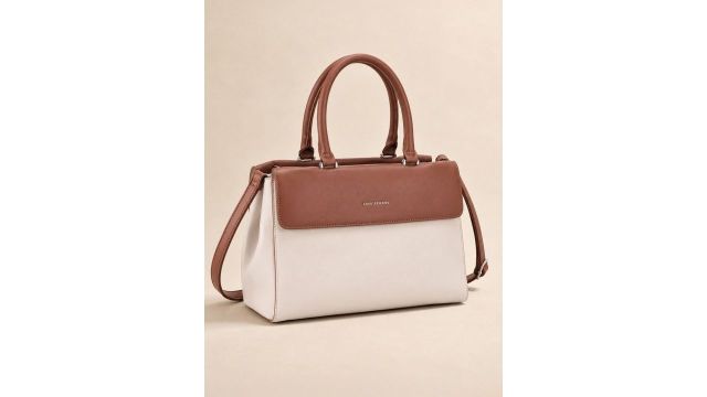 Lino Perros Colourblocked Structured Handheld Bag