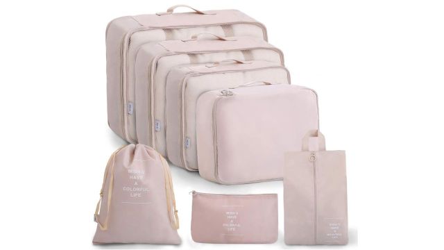 Lyrovo 7-Piece Travel Packing Cubes Set