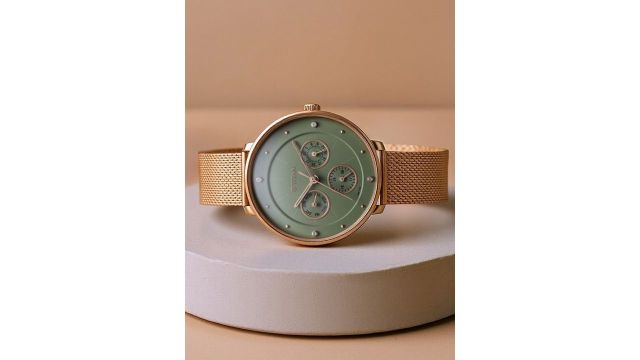 Neo Multifunction Analog With Green Dial Watch For Women