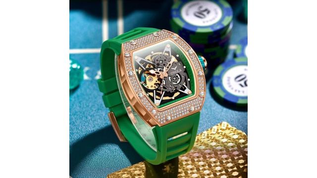 ONOLA Luxury Fashion Watch Hollow Out Fully Automatic Waterproof Men's Mechanical Watch