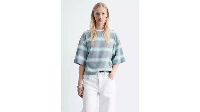 & Other Stories Oversized Striped Cotton T-Shirt