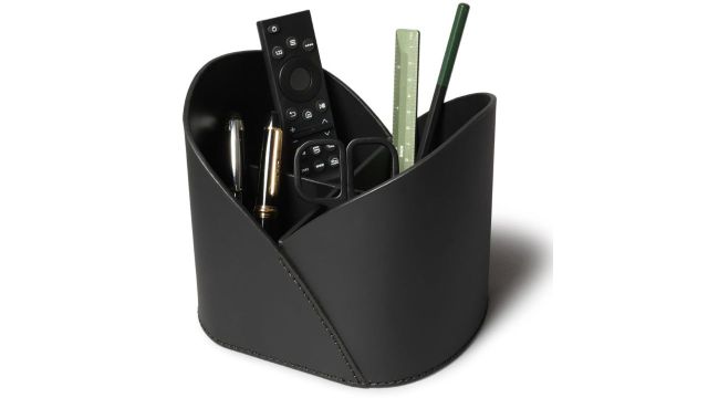 Recycled Leather Desk Organiser