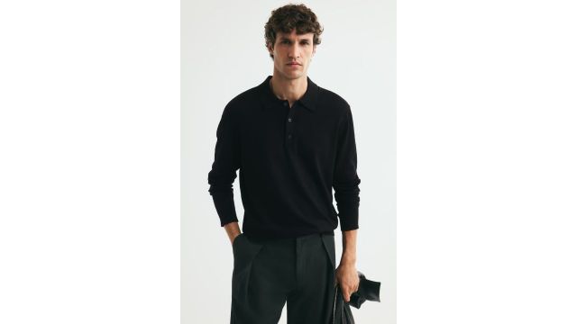 Regular Fit Knitted Polo Shirt