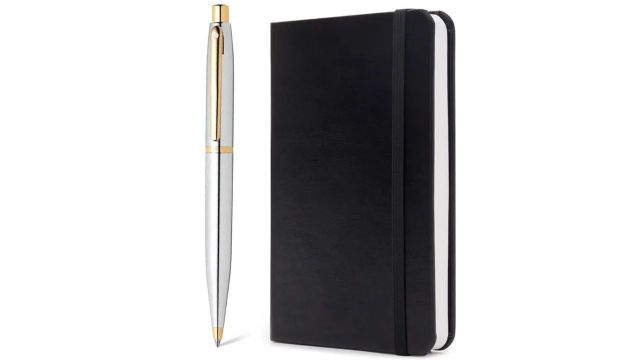 Sheaffer VFM Ballpoint Pen with A6 Notebook Gift Set